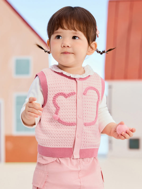 Vêtements pour bébé garçon Gilet rose