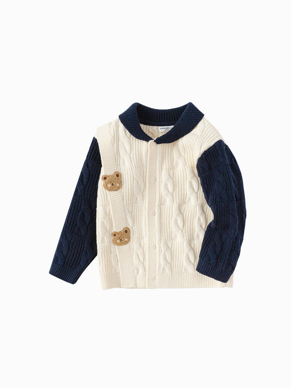 Unisex Baby Dark Blue Sweater