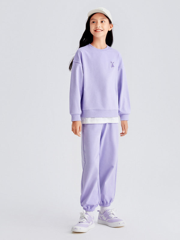 Girl Trend Scenarios Rabbit Purple Long Sleeve Set