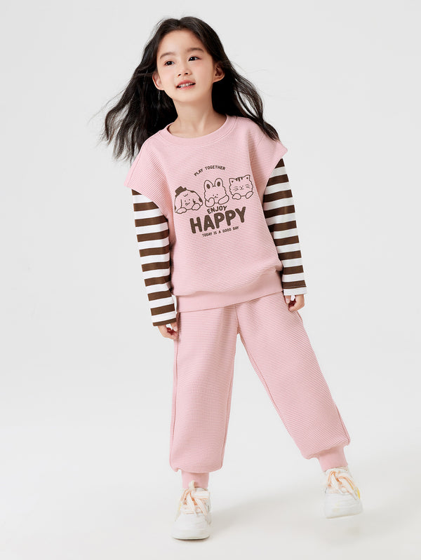 Unisex Trend Scenarios Visions Pink Long Sleeve Set