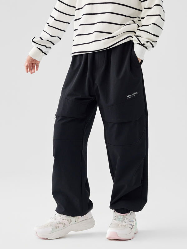 Unisex Kids Black Trousers