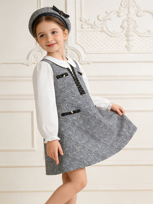 Cô gái mới biết đi và trẻ em Black Hue váy một mảnh