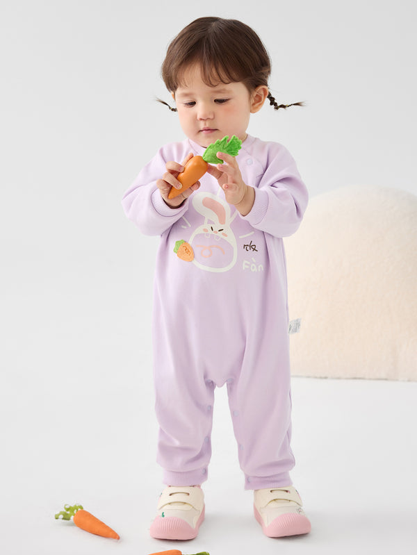 Baby Girl Cute Bunny Print Outwear