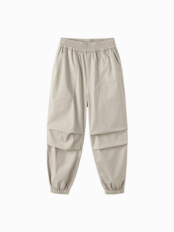 Light Melange Gray balabala Unisex Kids Woven Pant 208325108208