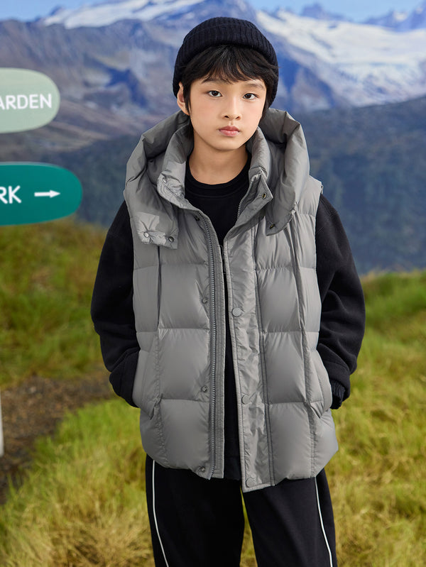 Unisex Kid Hooded Waterproof Vest