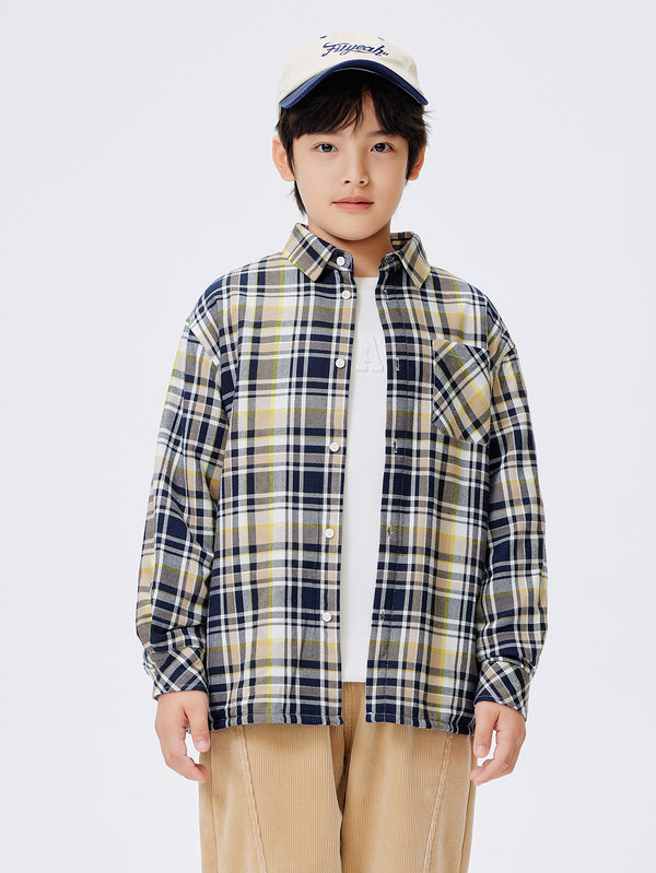 Boy Kid Shirt Letter Print Long Sleeve Shirt