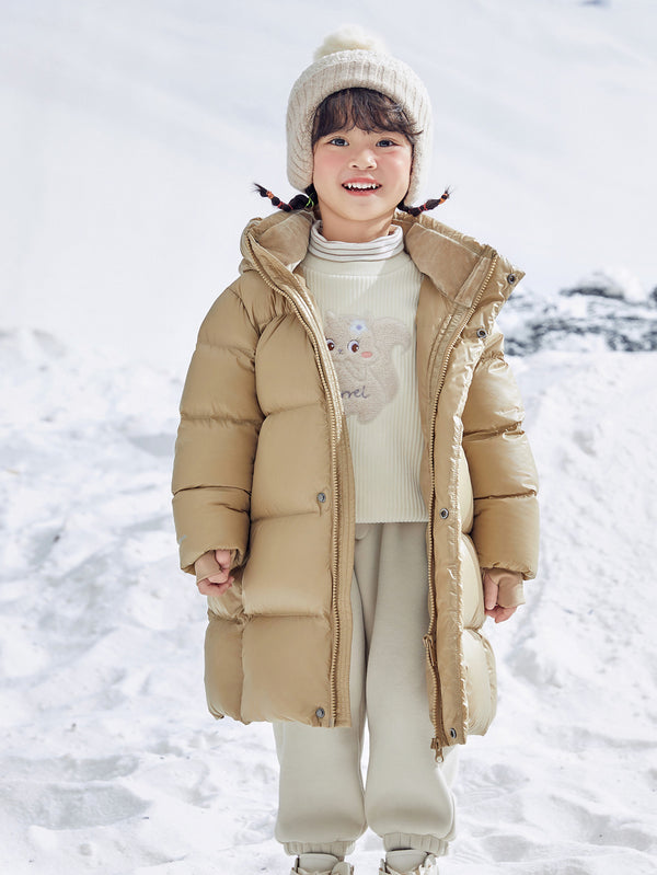 Unisex Toddler And Kid Windproof Down Jacket