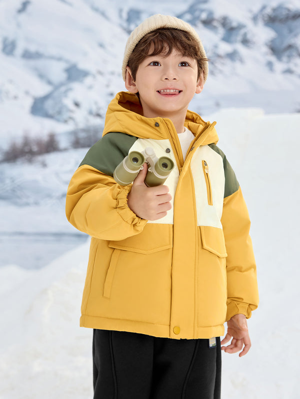 Unisex Toddler Contrast Waterproof Down Jacket