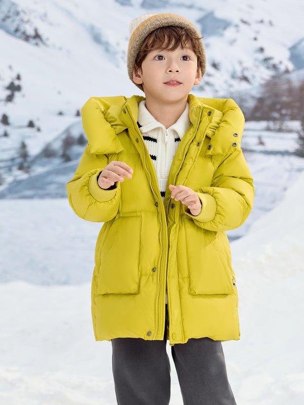 Unisex Toddler Ear Shaped Hood Down Jacket