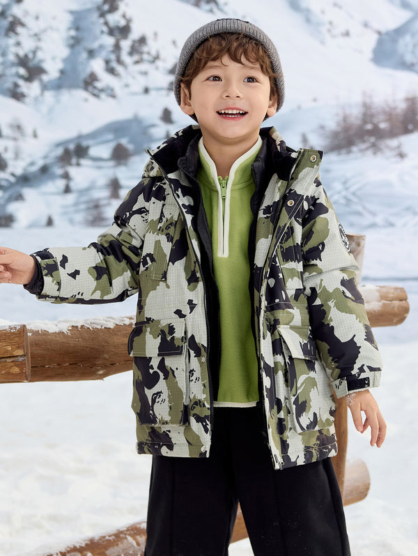 Unisex Toddler And Kid Silhouette Graphic Print Down Jacket