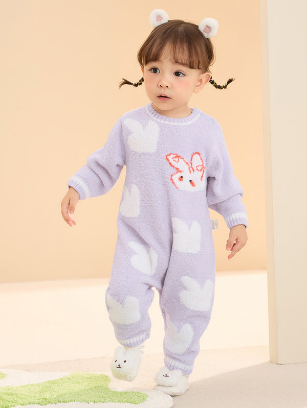 Unisex Baby Jacquard Webbing Buckle Inner Bodysuit