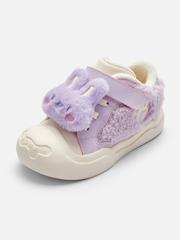 balabala Girl Baby and Toddler Velcro Antibacterial Bear Sneakers