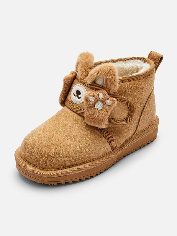 Bottes de neige unisexes Balabala pour bébés et tout-petits, imperméables, en peluche et velcro