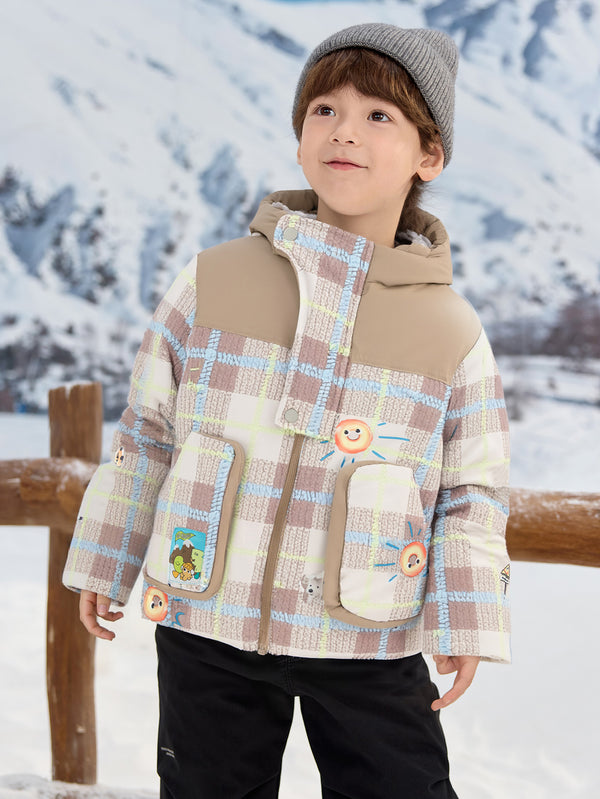 Balabala Boy Chaqueta de plumón para niños pequeños