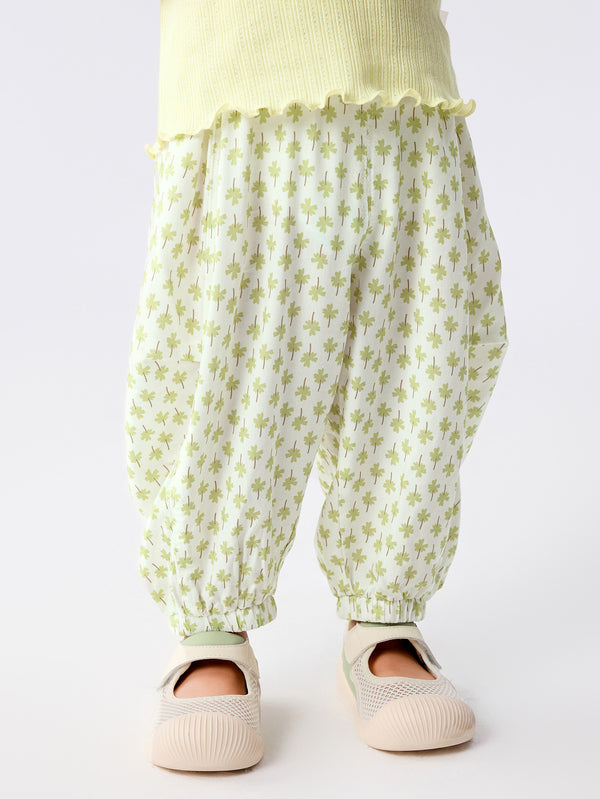 White Green Baby Unisex Trousers