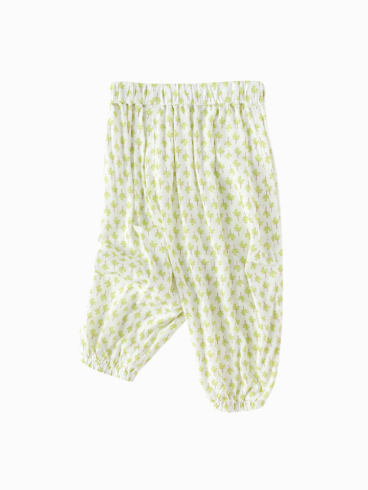 White Green Baby Unisex Trousers