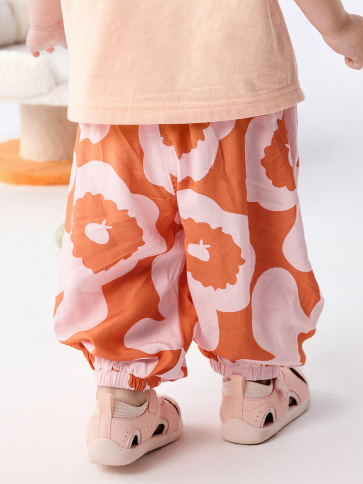 Yellow Melange Baby Unisex Trousers