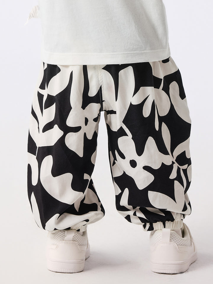 Black White Baby Unisex Trousers