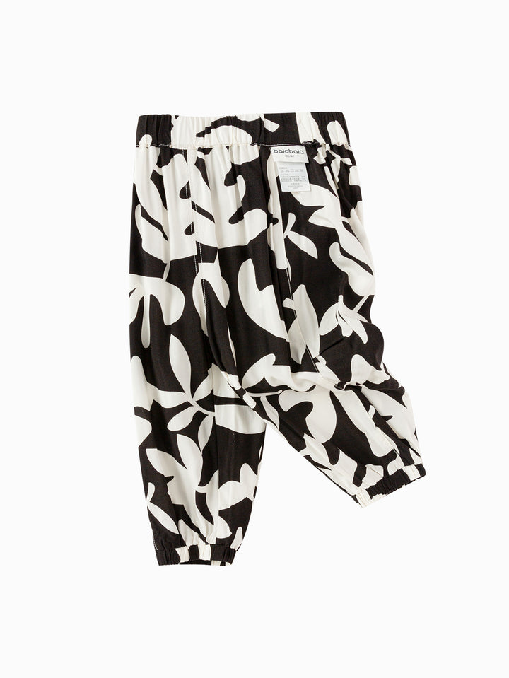 Black White Baby Unisex Trousers