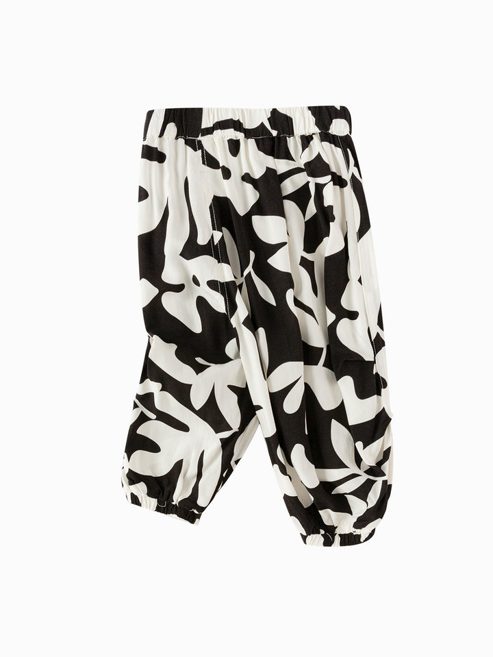 Black White Baby Unisex Trousers