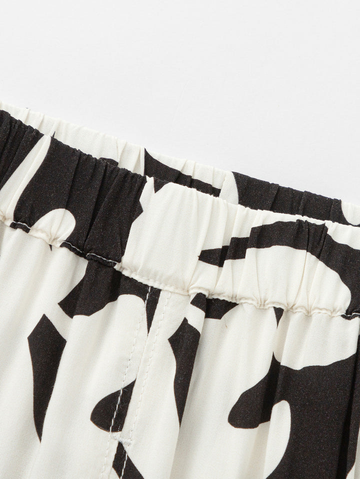 Black White Baby Unisex Trousers