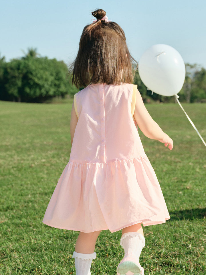 Pink Baby Girl Woven Dress