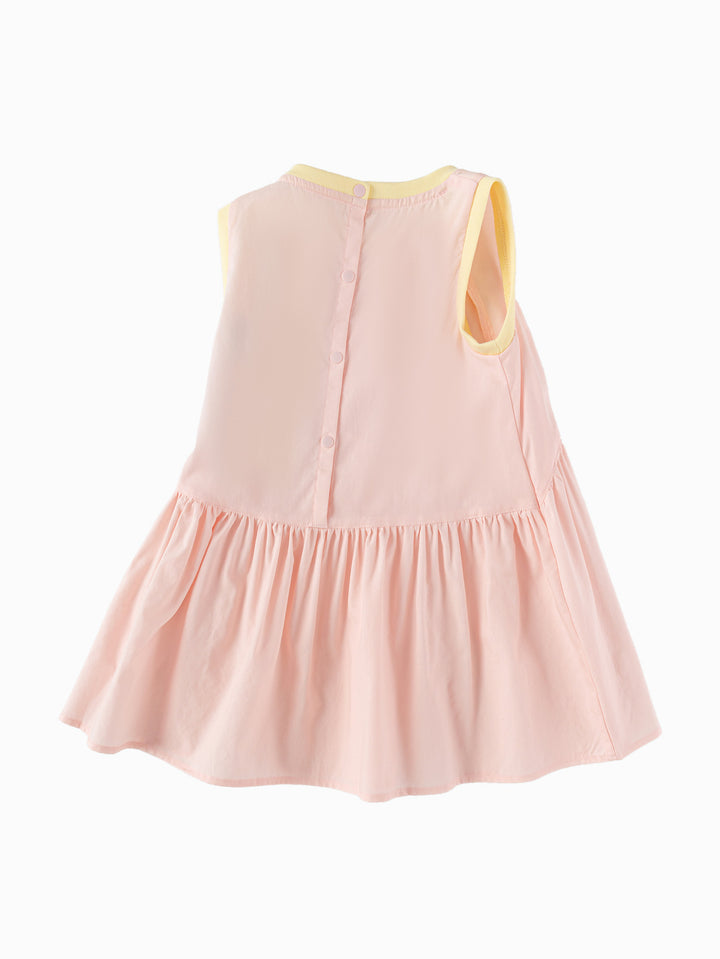 Pink Baby Girl Woven Dress