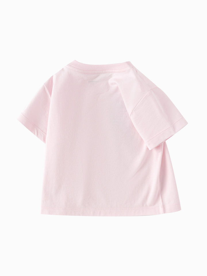 Visions Pink Baby Unisex Round V-Neck Short-Sleeved T-Shirt