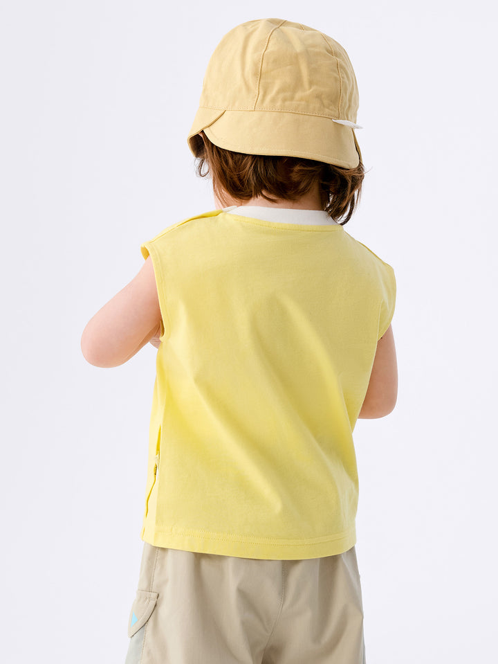 Light Yellow Baby Unisex Wide Shoulder Tank