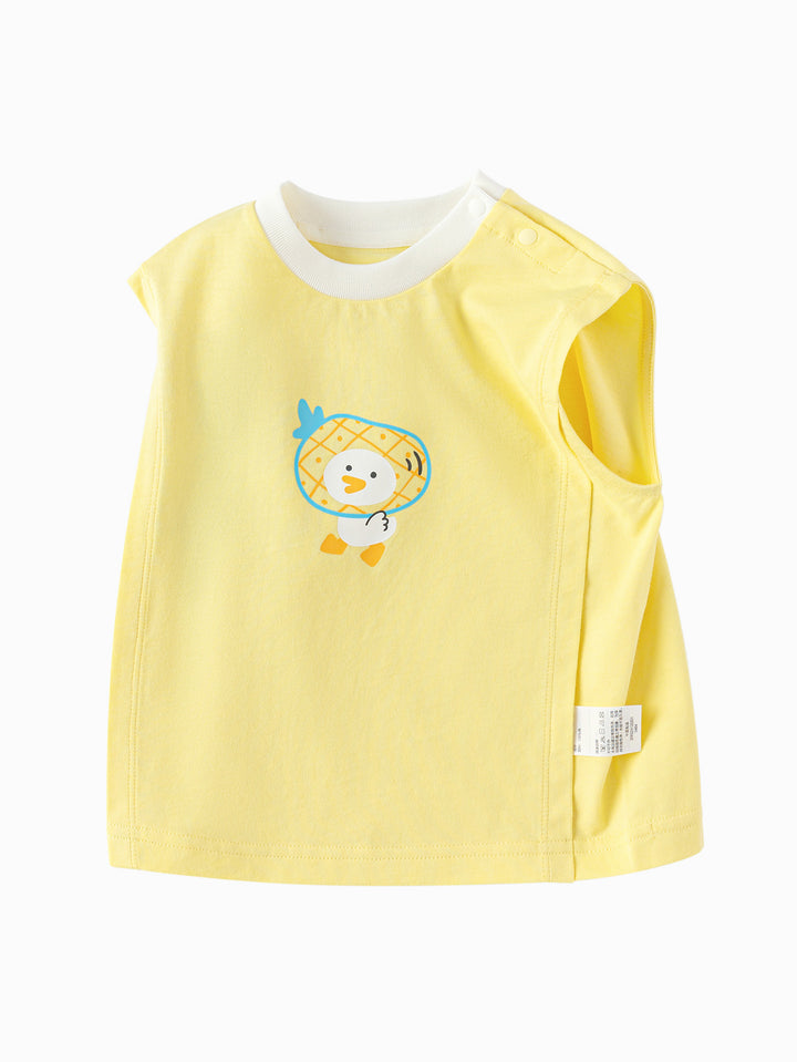 Light Yellow Baby Unisex Wide Shoulder Tank