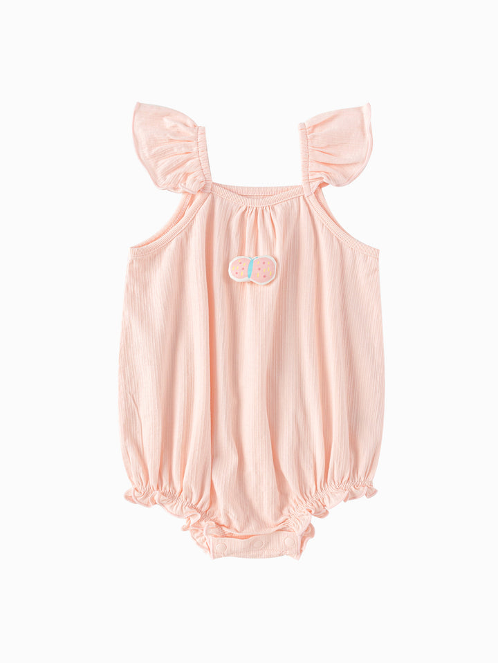 Visions Pink Baby Girl Outdoor Bodysuit