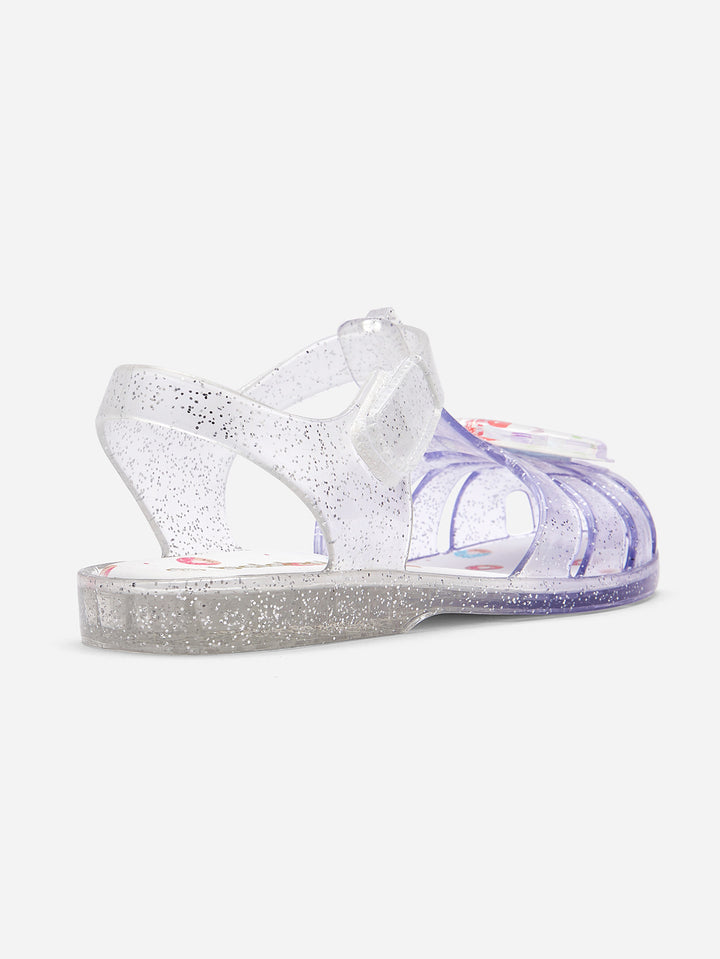 White Purple Baby Girl Sandal