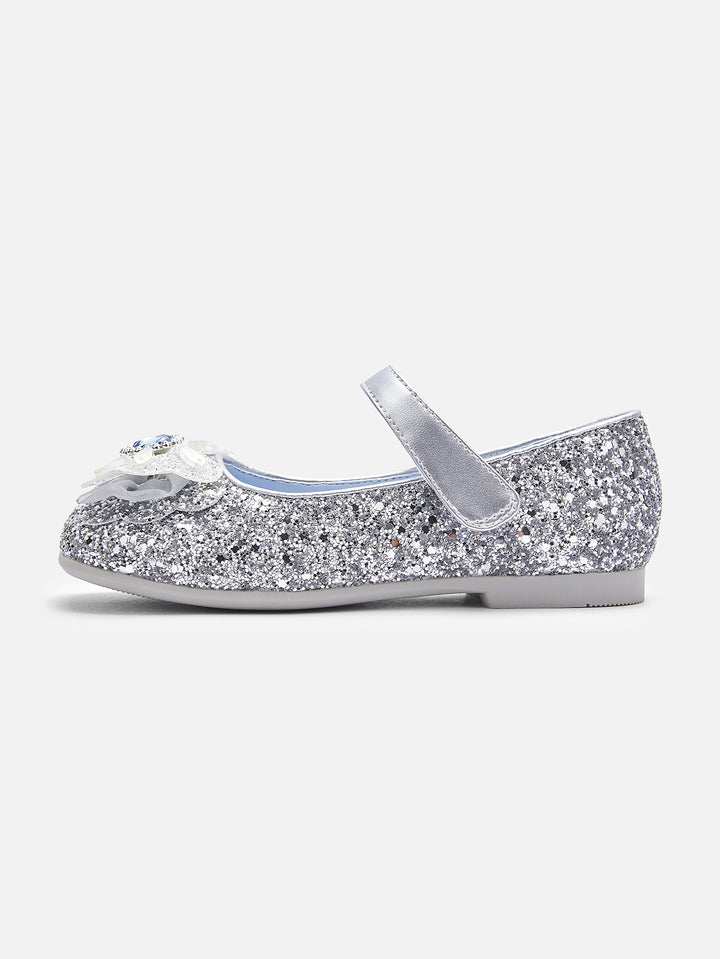 Ash Silver Baby Girl Princess Shoes