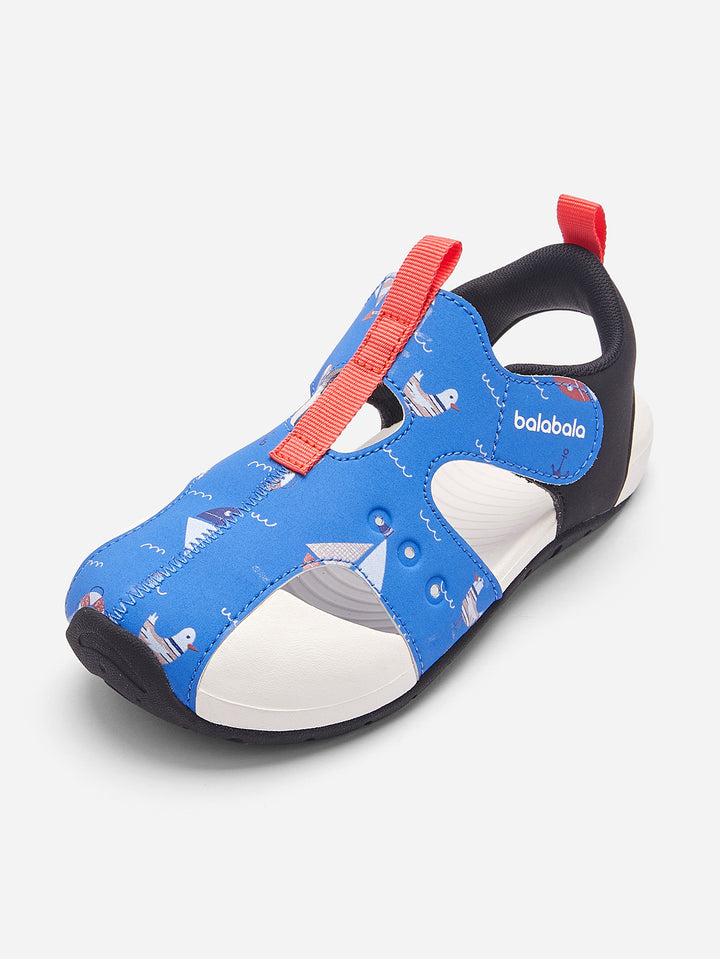 Blue Black Baby Girl Sports Sandals