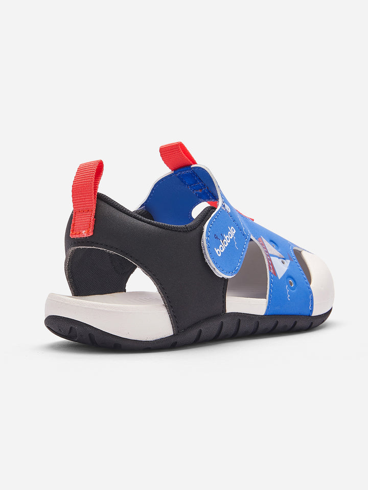 Blue Black Baby Girl Sports Sandals