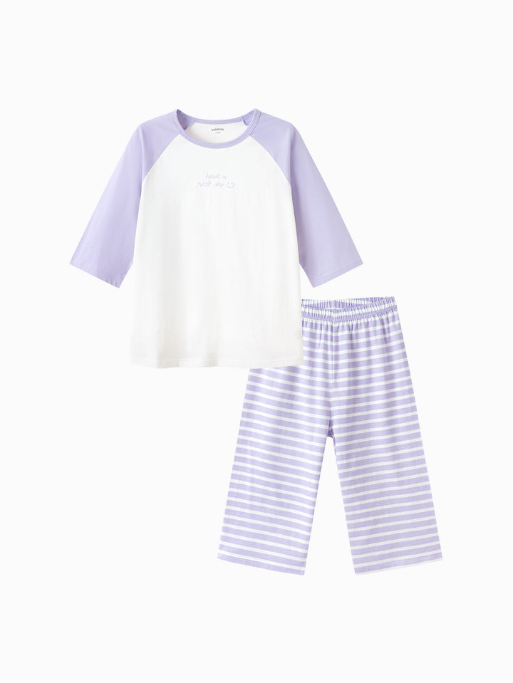 Purple Kids Unisex Home-Wear Suit