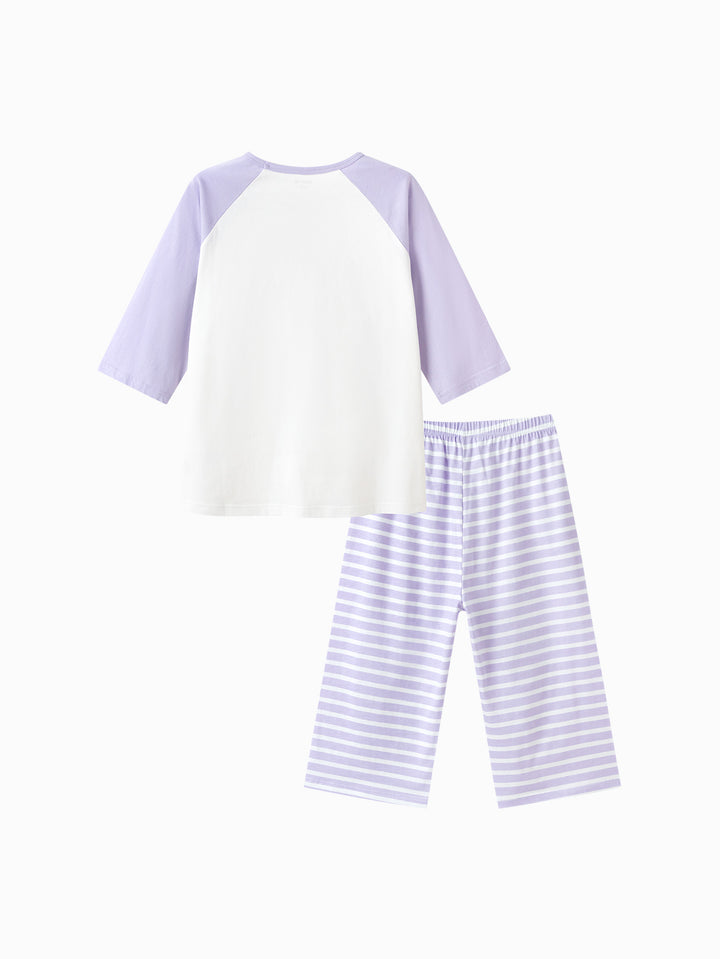 Purple Kids Unisex Home-Wear Suit