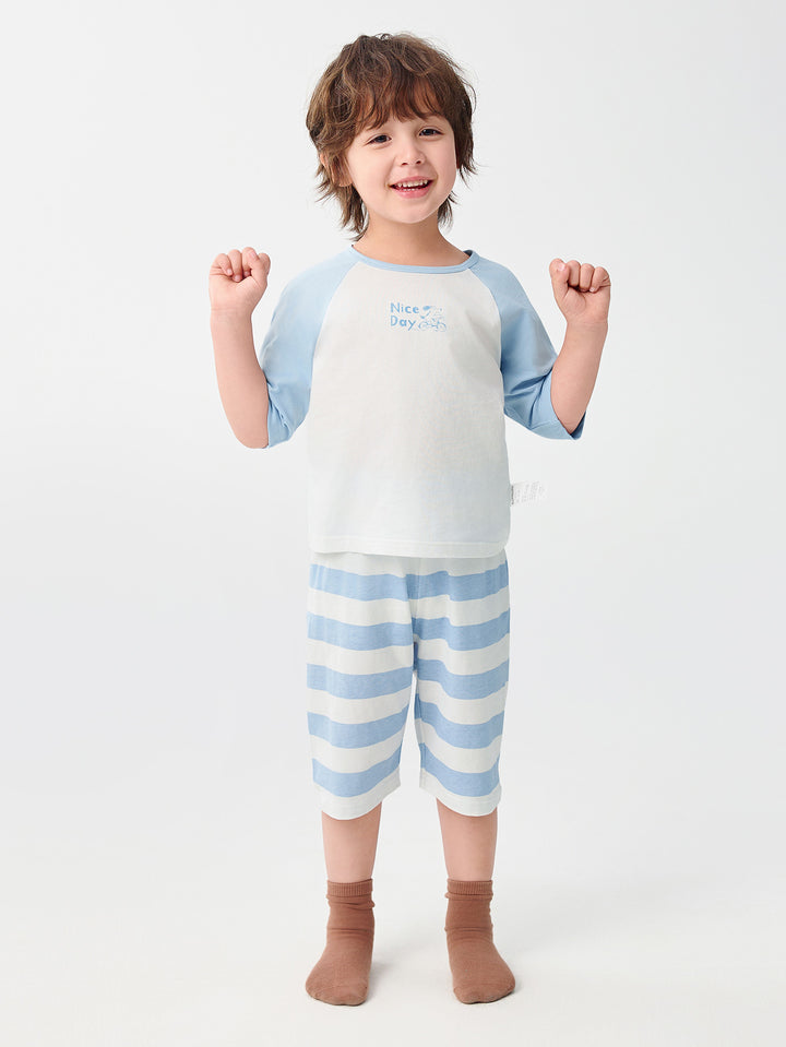 Blue Kids Unisex Home-Wear Suit