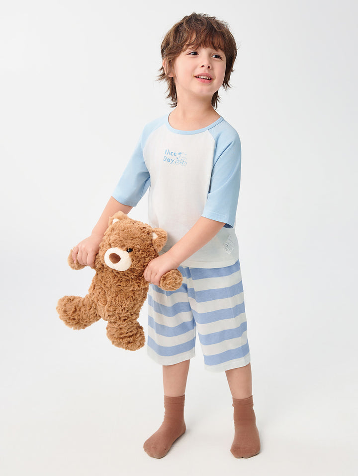 Blue Kids Unisex Home-Wear Suit