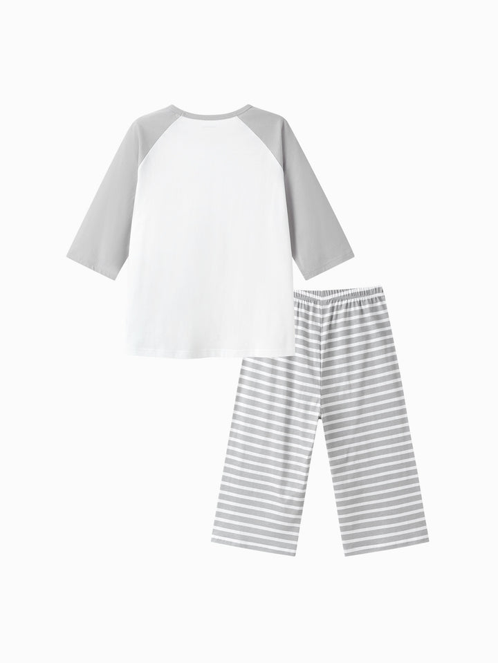 Gray Kids Unisex Home-Wear Suit