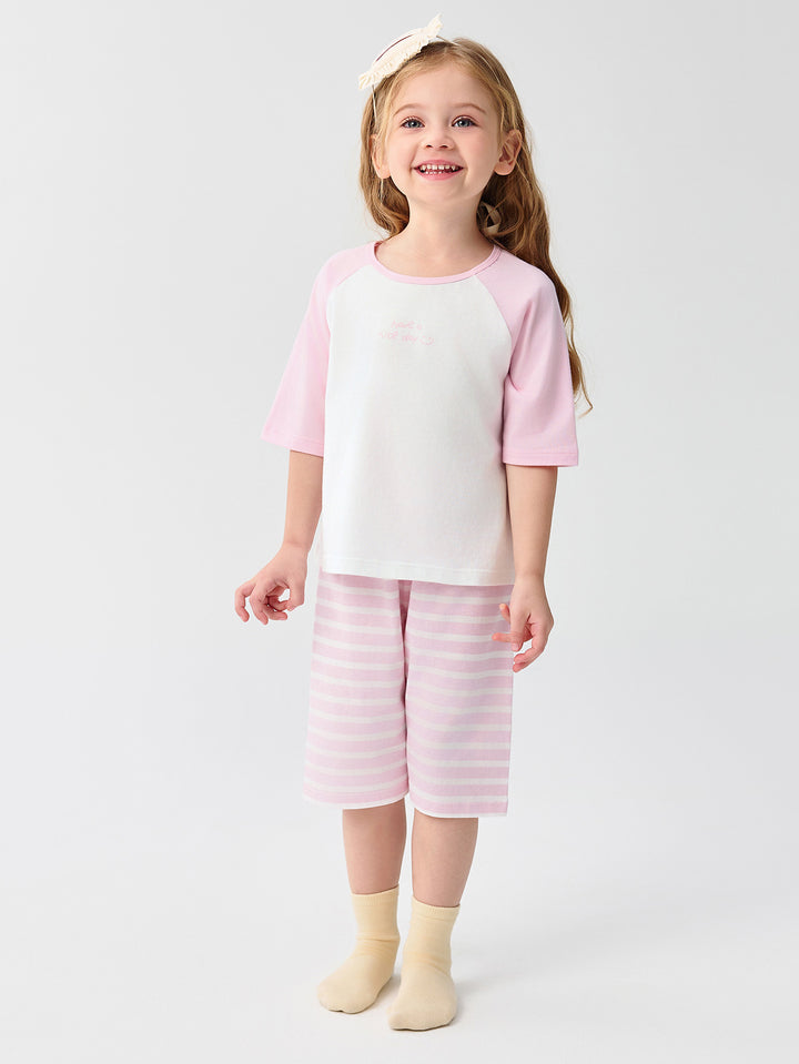 Pink Kids Unisex Home-Wear Suit