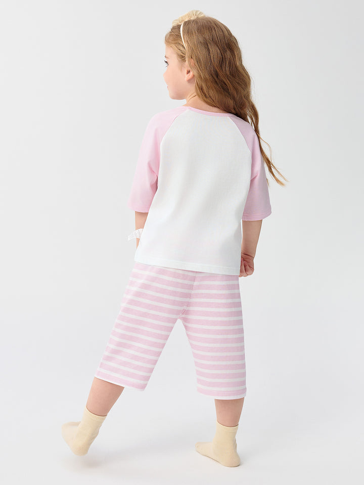 Pink Kids Unisex Home-Wear Suit