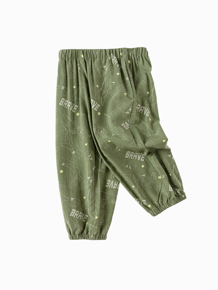 Green Toddler Unisex Home Trousers