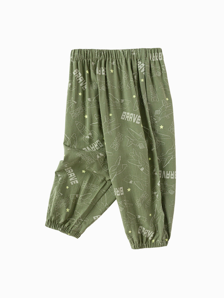 Green Toddler Unisex Home Trousers