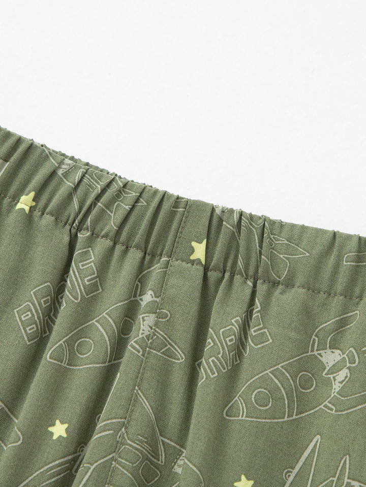 Green Toddler Unisex Home Trousers