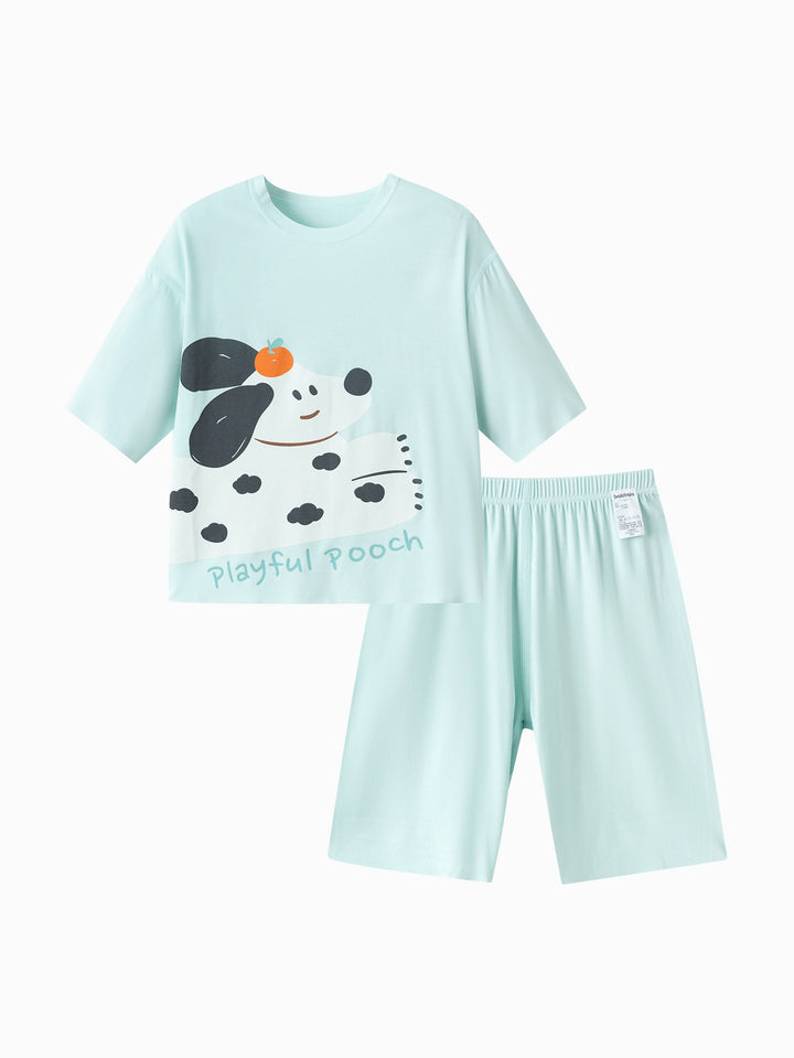 Green Toddler Unisex Home-Wear Suit