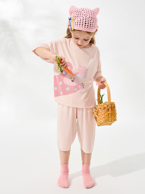 Pink Toddler Unisex Home-Wear Suit