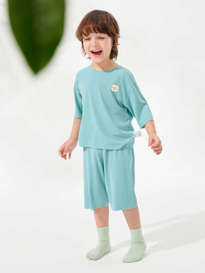 Blue Toddler Unisex Home-Wear Suit