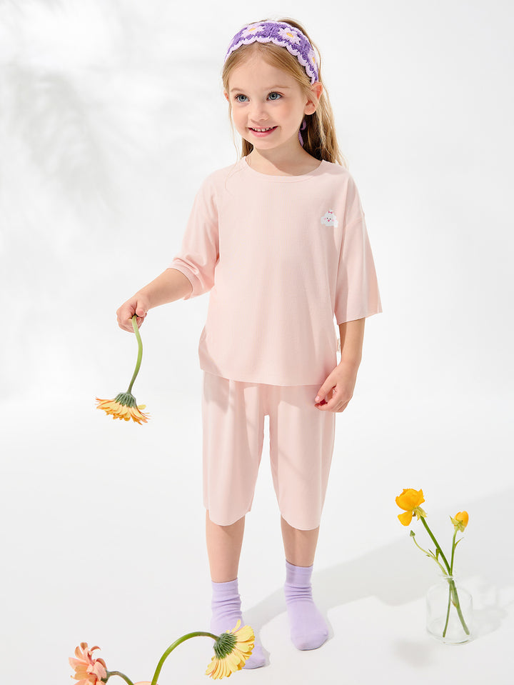 Pink Toddler Unisex Home-Wear Suit