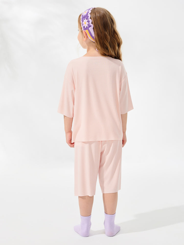 Pink Toddler Unisex Home-Wear Suit